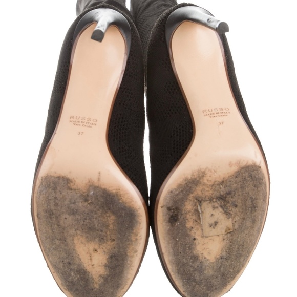 Sexi, FRANCESCO RUSSO Knit Sock Over-The-Knee Boots Size: 7 - Picture 4 of 4